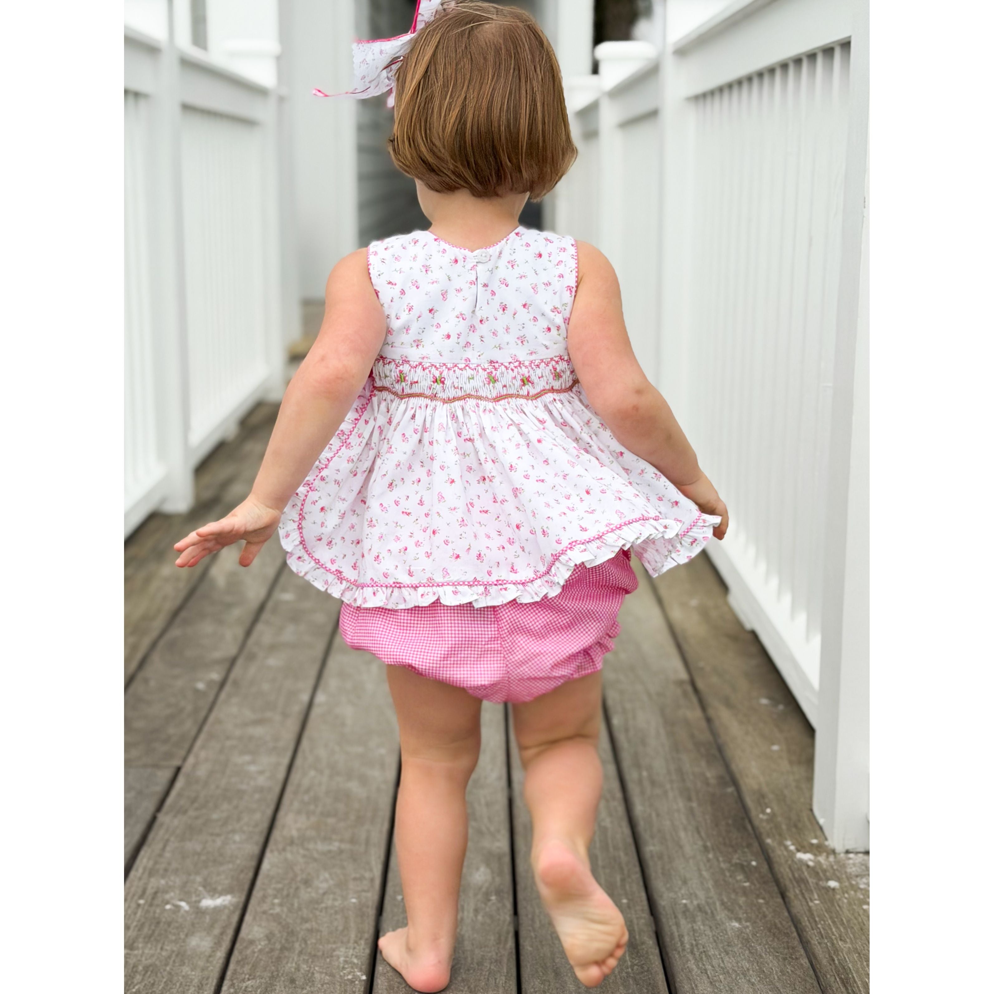 AK Archival Florrie Smocked Set with Bloomers