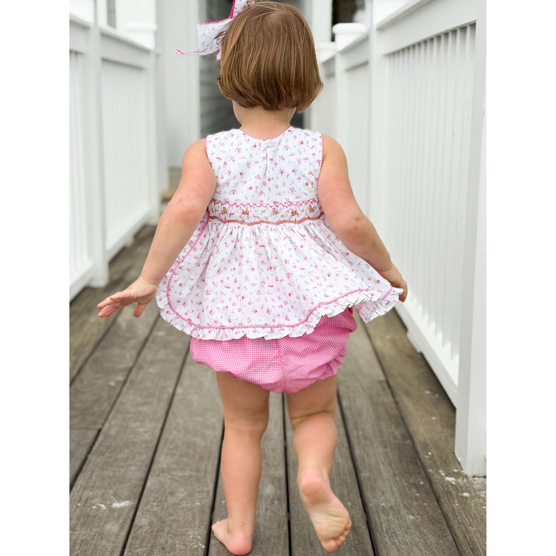 AK Archival Florrie Smocked Set with Bloomers
