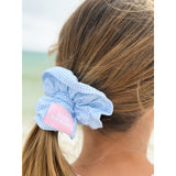 Scrunchie in Blue Gingham