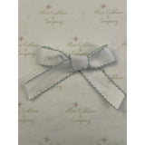 Bow in Mint Picot Trim