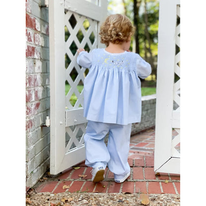 Long Sleeve Smocked Cow Jumps over the Moon