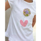 AK archival Puff Flower Applique