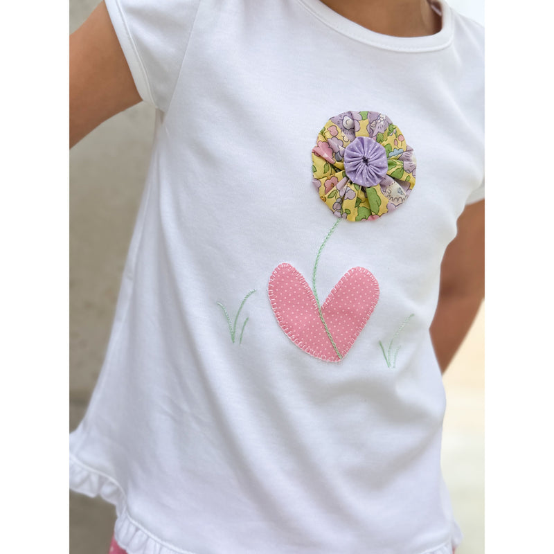 AK archival Puff Flower Applique