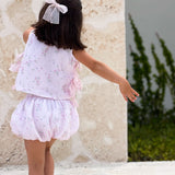 Kathryn Organza Set with Bubble Shorts