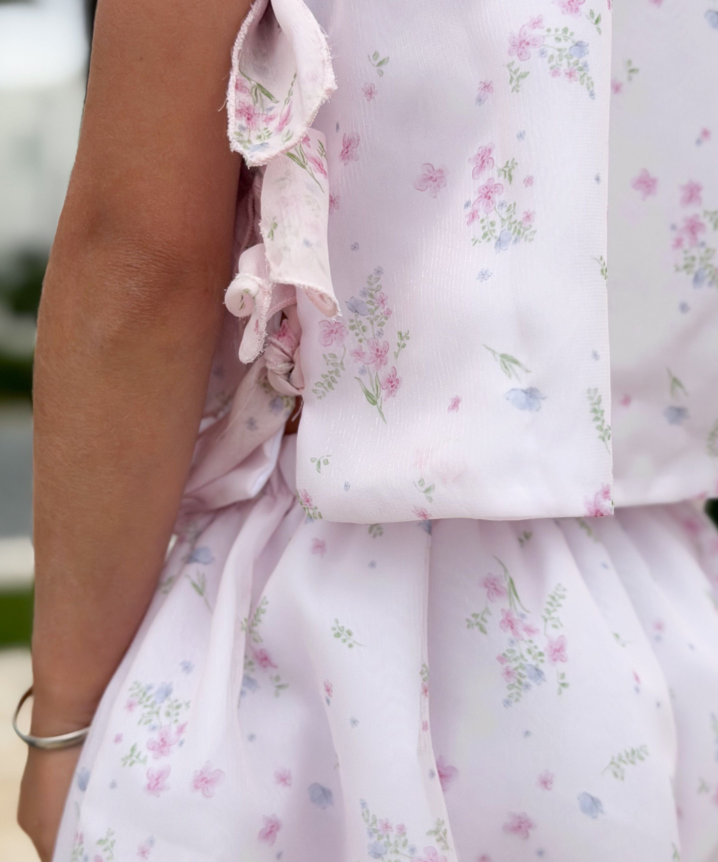 Kathryn Organza Set with Bubble Shorts
