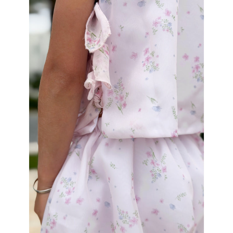 Kathryn Organza Set with Bubble Shorts