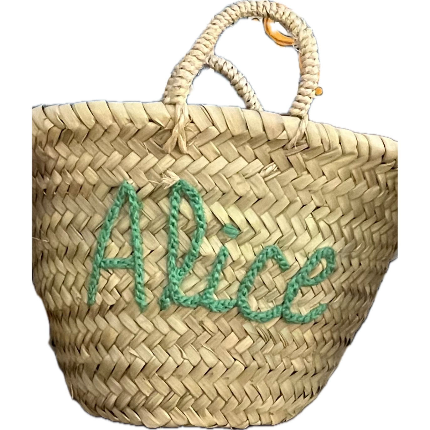 Personalized Straw Basket