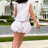 Kathryn Organza Set with Bubble Shorts
