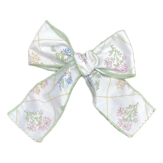 Cross Stitch Fabric Bow