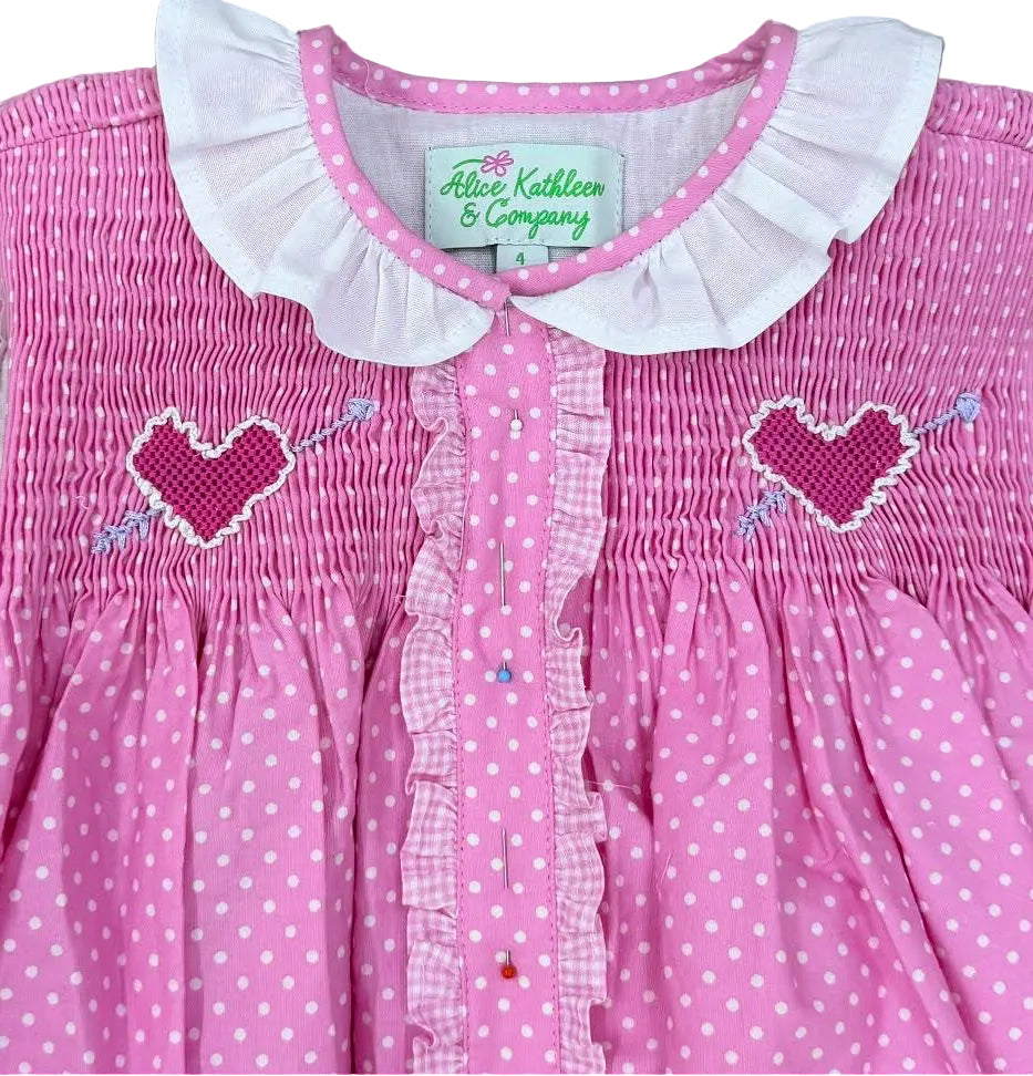 Love You! Pink Dot Dress