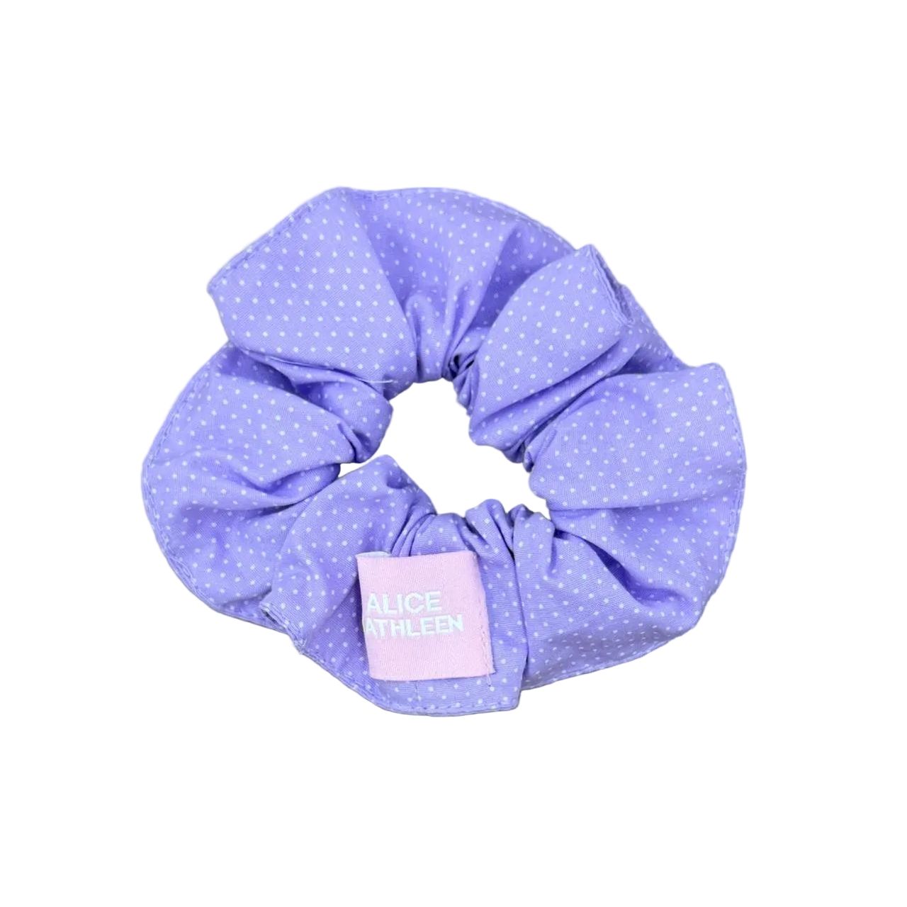 Scrunchie in Lilac Bitty Dot