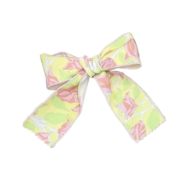 Bow in Yellow with Pink Bougainvillea
