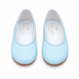 Blue Scalloped Flats