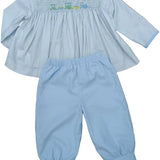 AK Archival Smocked Choo Choo Set