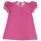 Lane Dress- Candy Pink Bitty Dot