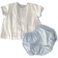 Boys Smocked Snail Apron Set