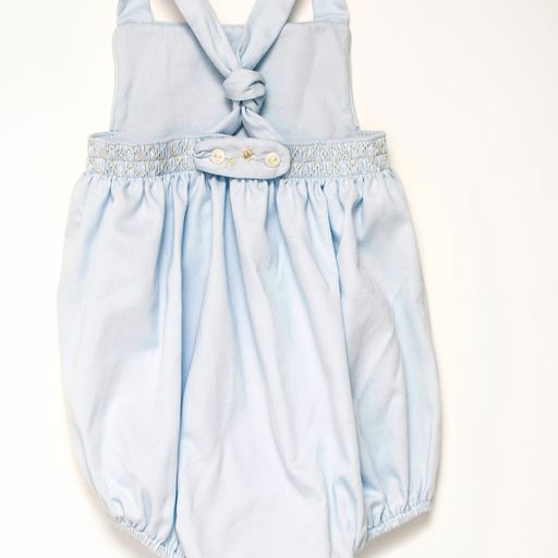 Smocked Beehive Bubble Blue