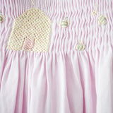 Girls Smocked Beehive Bubble