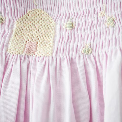 Girls Smocked Beehive Bubble